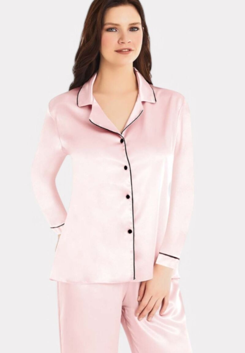 Πιτζάμα γυναικεία Satin Moongirl Elegant Pink