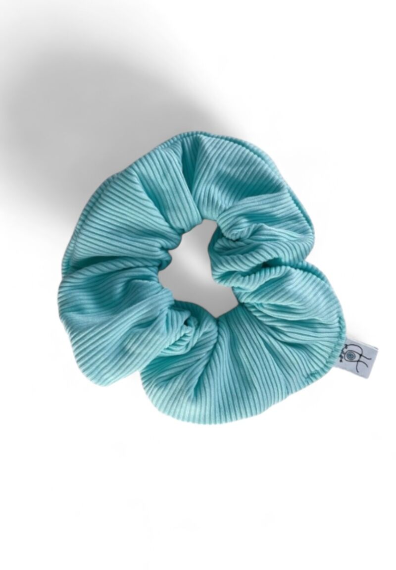 Rib Scrunchie Baby Blue