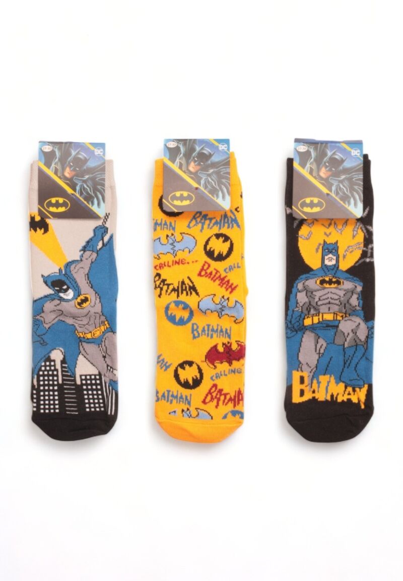Κάλτσες παιδικές οικονομικό πακέτο Batman 3 Τεμ.