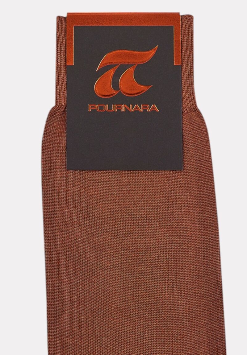 Κάλτσα ανδρική βαμβακερή Pournara χωρίς ραφές Ταμπά