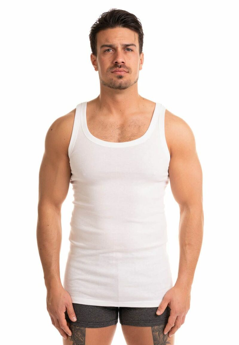 Φανελάκι βαμβακερό αμάνικο λευκό Giorgio 