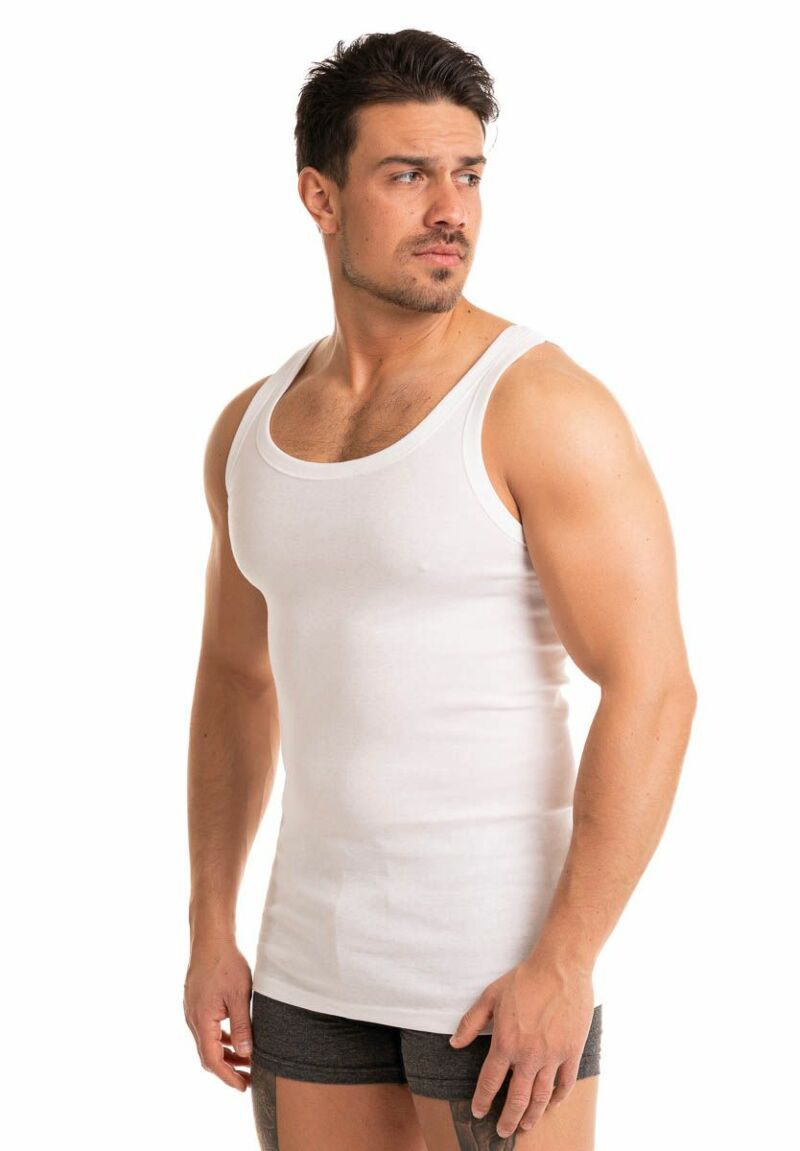 Φανελάκι βαμβακερό αμάνικο λευκό Giorgio 