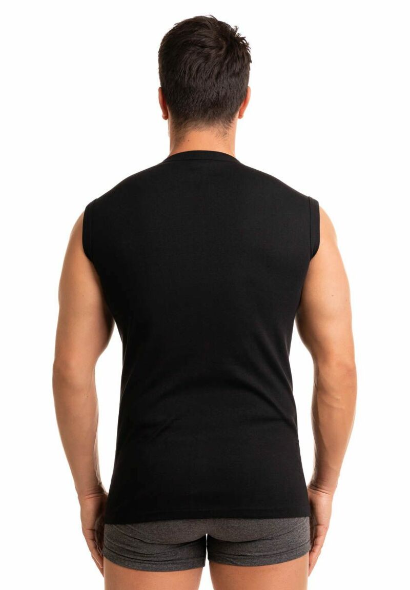 Ανδρικό Φανελάκι Giorgio Καβαδούρα Βαμβακερό Μαύρο