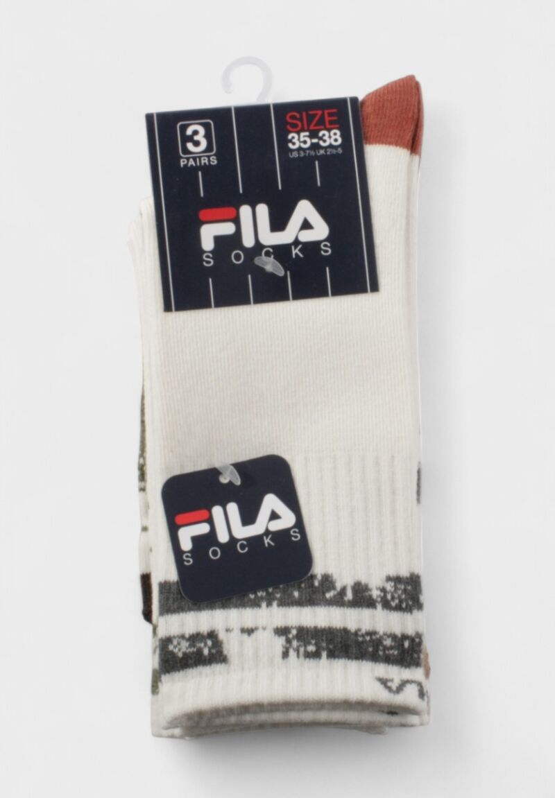 FILA Παιδικές Κάλτσες για Αγόρι F8091 New Boy – Σετ 3 Ζευγάρια