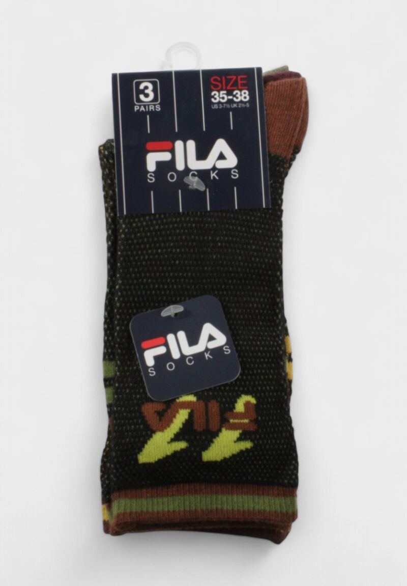FILA Παιδικές Κάλτσες για Αγόρι F8093 Cookies (3 Ζευγάρια)