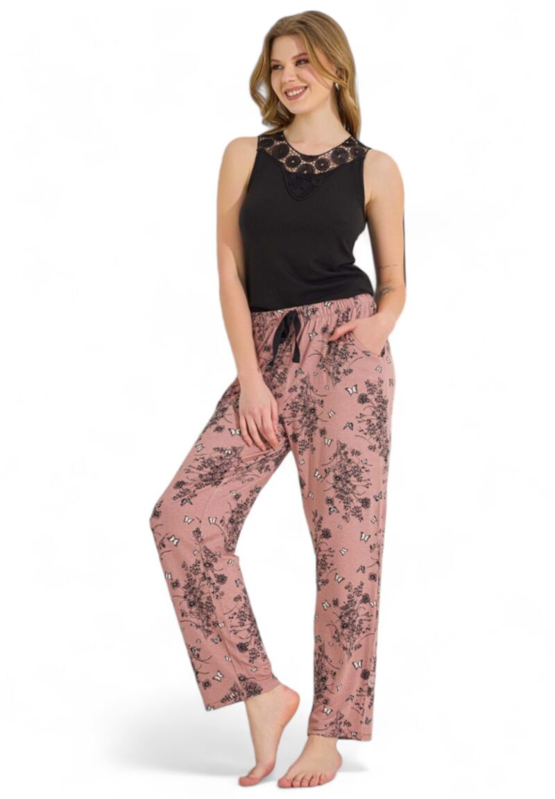 Πιτζάμα γυναικεία Ipektenim Black Lace