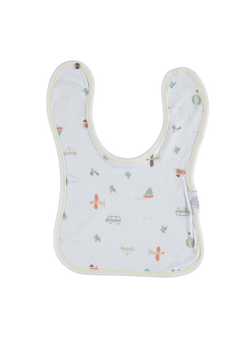 Σαλιάρα βρεφική υφασμάτινη με κούμπωμα Bimini Transport