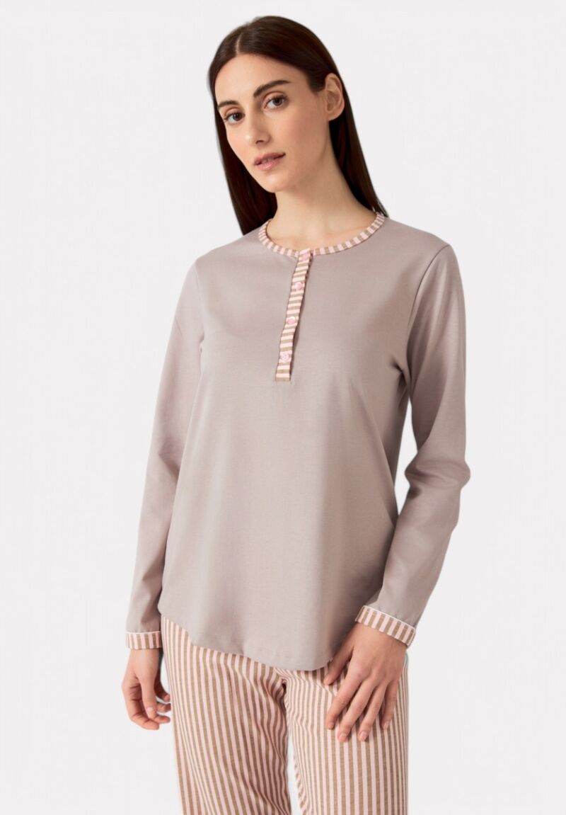 Πιτζάμα Γυναικεία Minerva Bed Time με πατιλέτα 