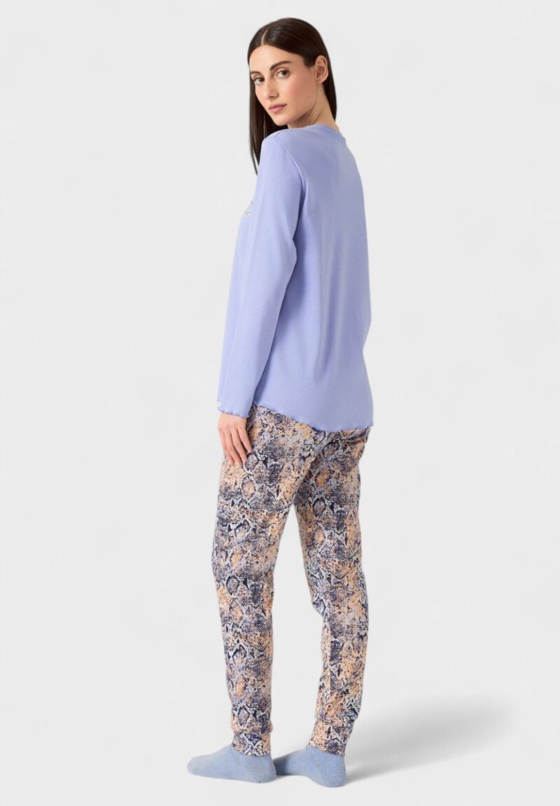 Πιτζάμα Γυναικεία Minerva Wild Blue Violet