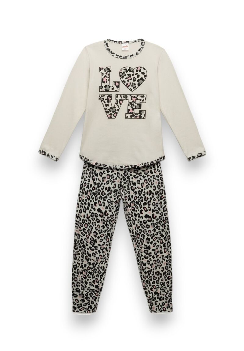 Πιτζάμα παιδική Loved Minerva Ecru
