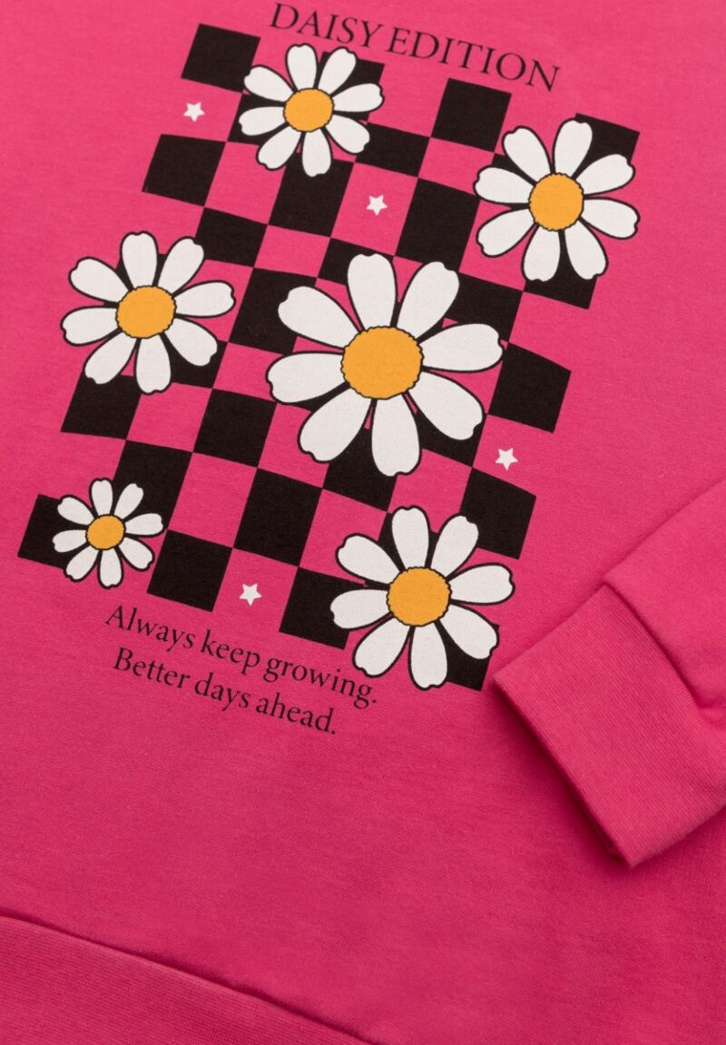 Πιτζάμα παιδική φούτερ Smile Minerva Pink