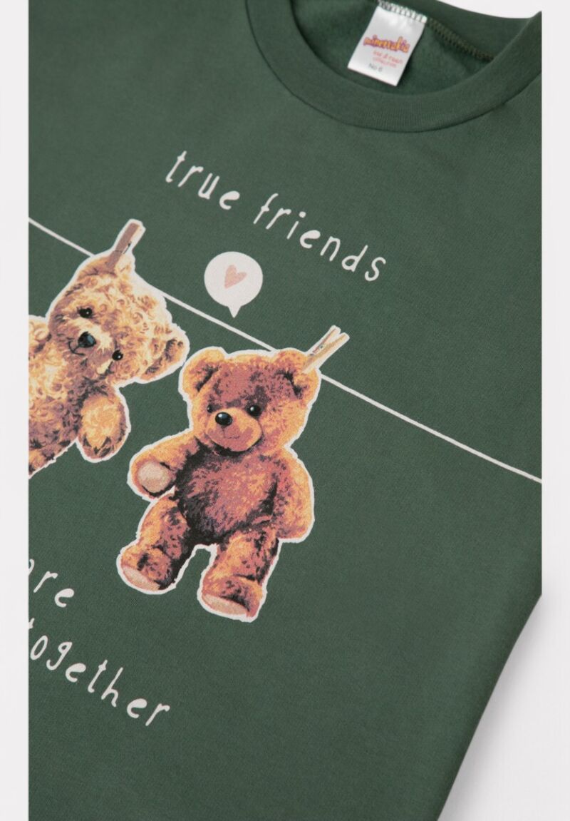 Πιτζάμα παιδική για κορίτσι Minerva Rainbow/Bears Φούτερ