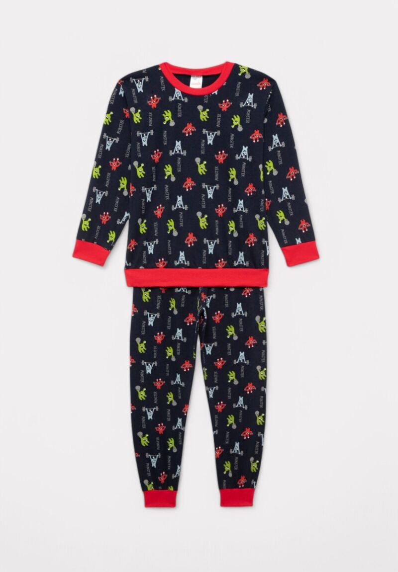 Πιτζάμα για Αγόρι Minerva Red Monsters