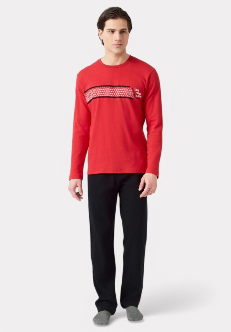 Πιτζάμα Ανδρική Minerva True Power Punto Di Roma Red