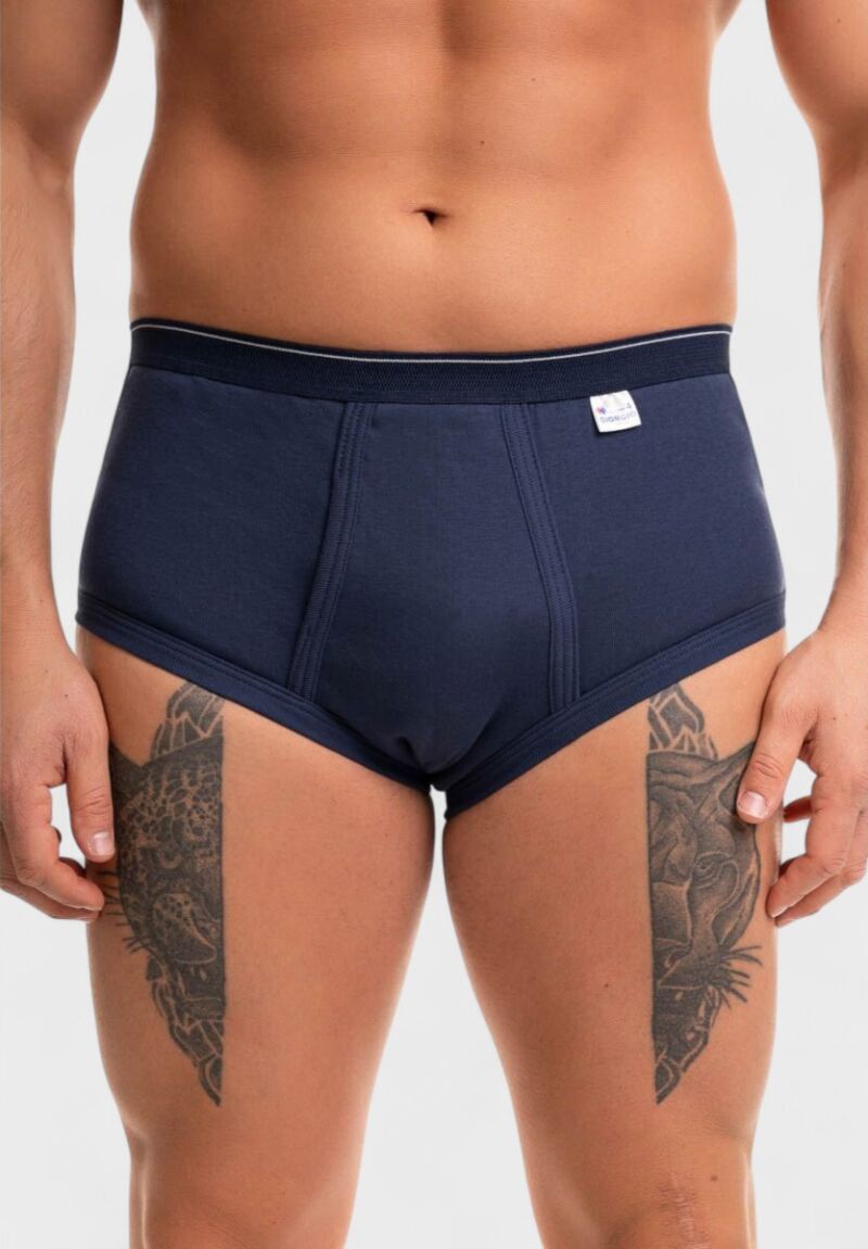 Ανδρικό Σλιπ Giorgio Μπλέ – 100% Βαμβακερό