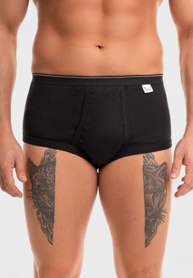 Ανδρικό Σλιπ Giorgio Μαύρο – 100% Βαμβακερό