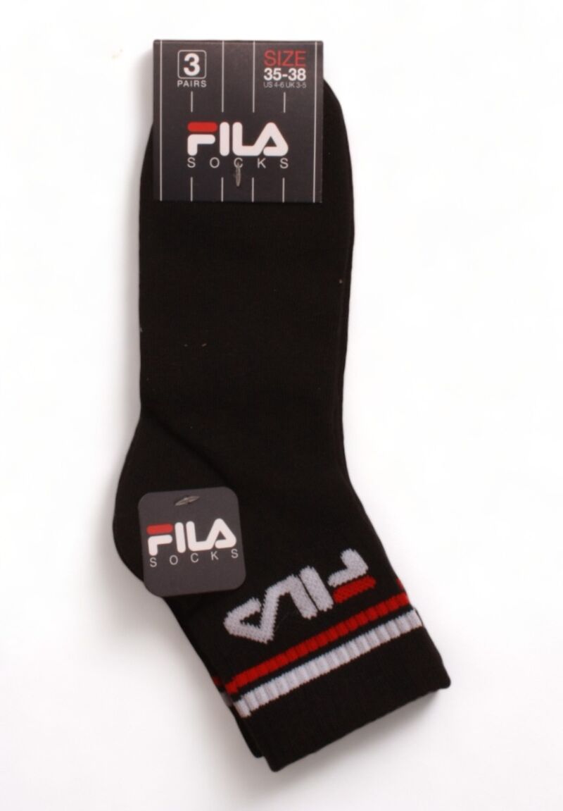 Κάλτσες παιδικές ημίκοντες Fila Urban Plain 3 τεμάχια