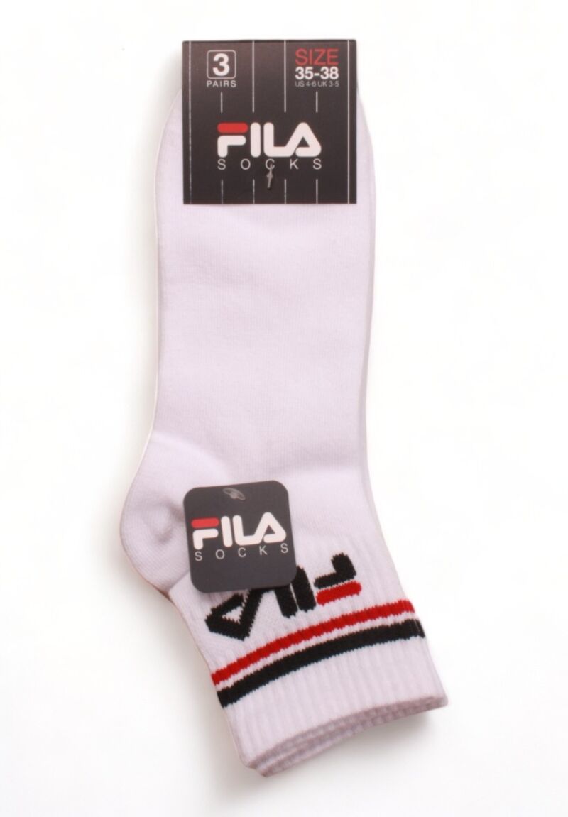 Κάλτσες ημίκοντες Fila Urban Plain 3 τεμάχια