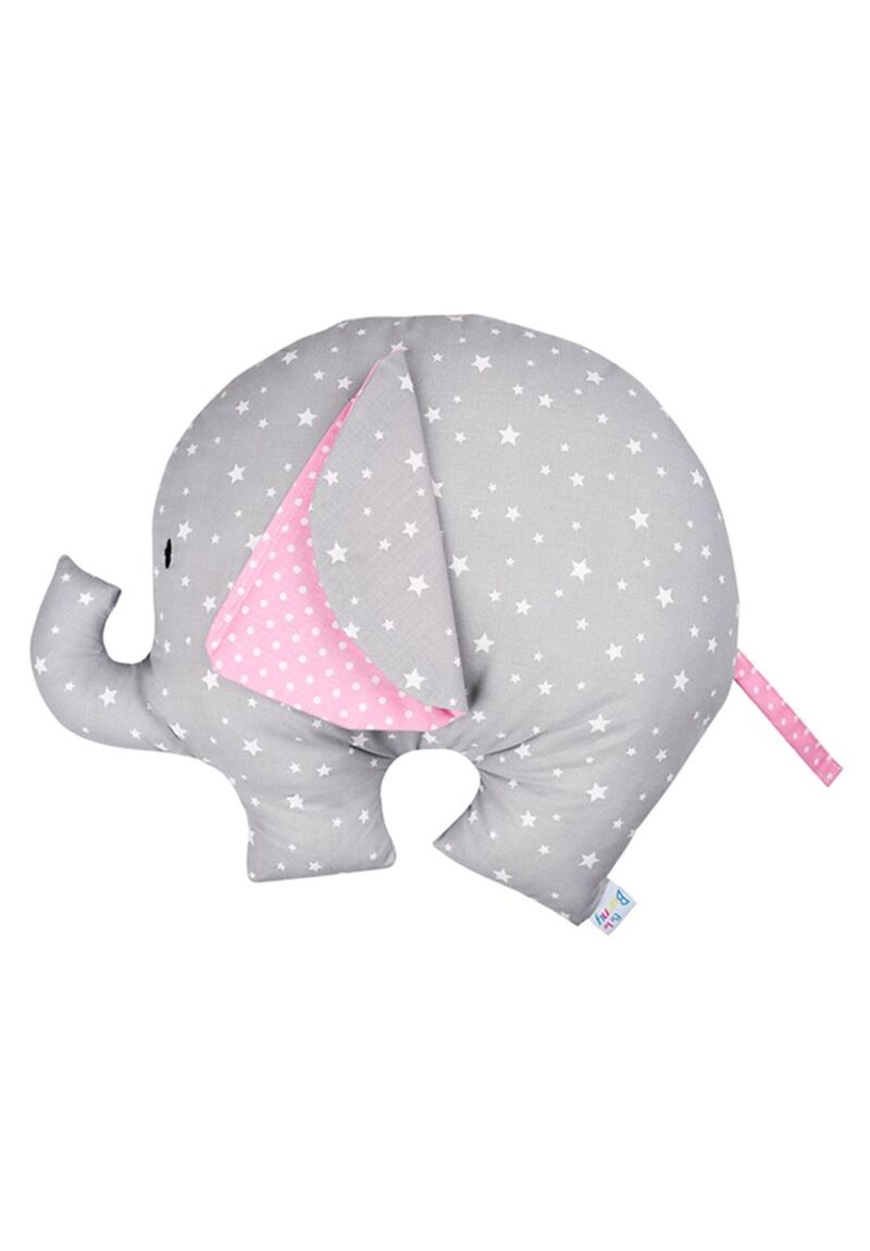 Χειροποίητο διακοσμητικό μαξιλαράκι ελέφαντας πουά Bebe 