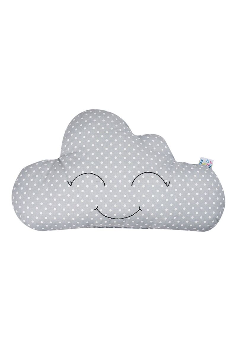 Χειροποίητο διακοσμητικό μαξιλαράκι συννεφάκι πουά Bebe 