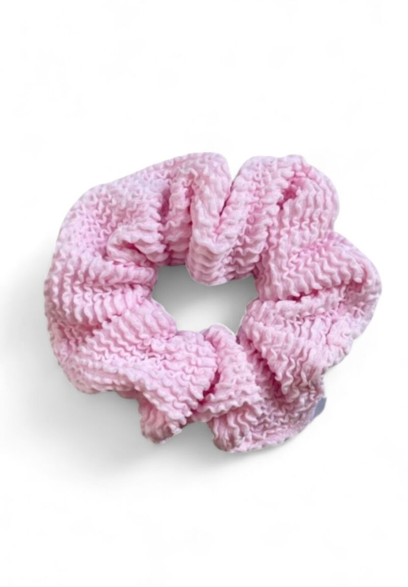 Crinkle Scrunchie Pink