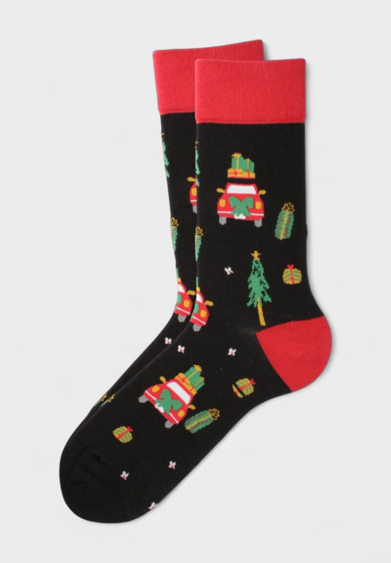 Χριστουγεννιάτικες Κάλτσες Soma Socks "Christmas Ride Black”" 