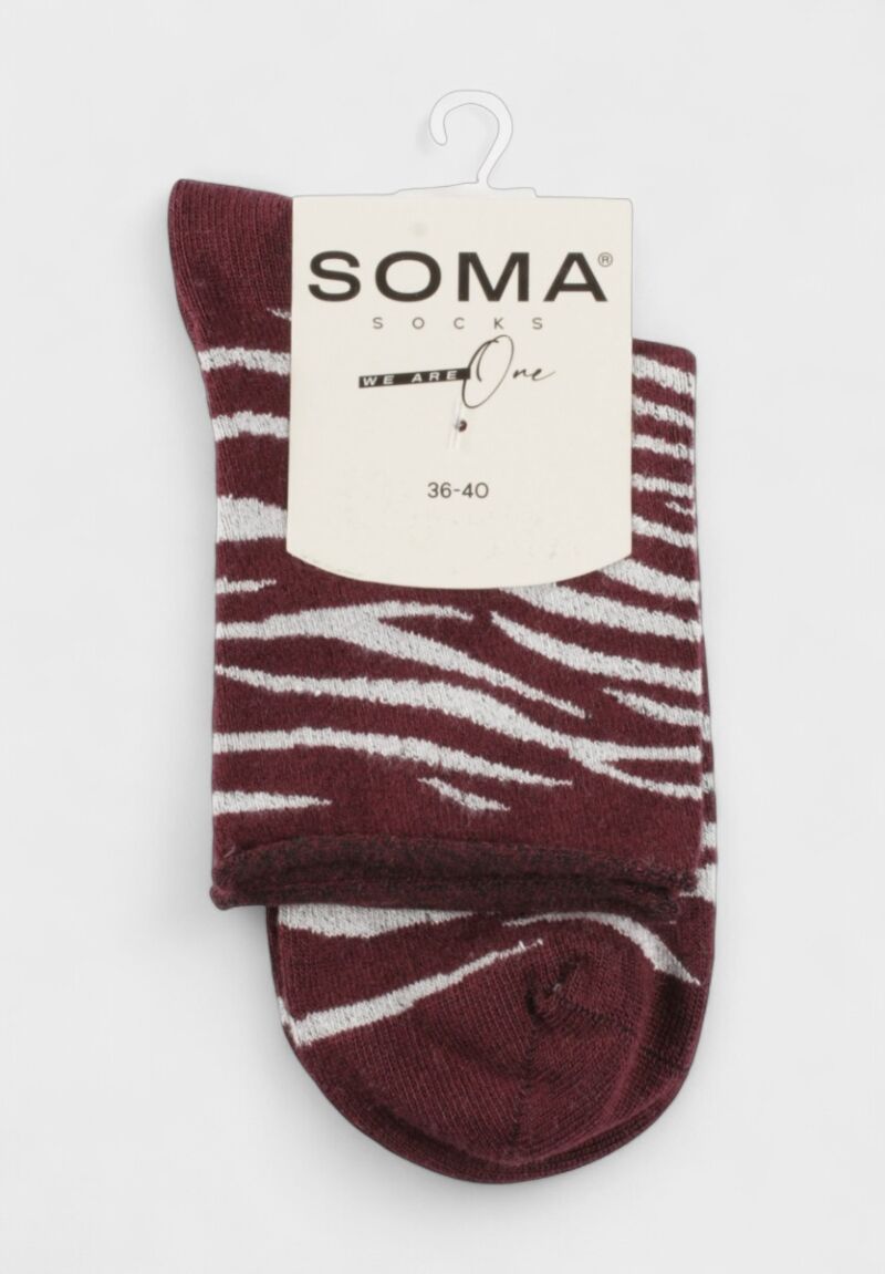 Γυναικείες Κάλτσες Soma Socks Bamboo Edition Zebra  – Σετ 4 Ζευγών 