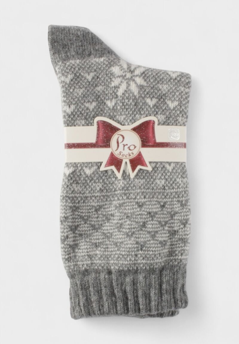 Pro Socks “Frosty Silver” Wool Blend – Γυναικεία Μάλλινη Κάλτσα