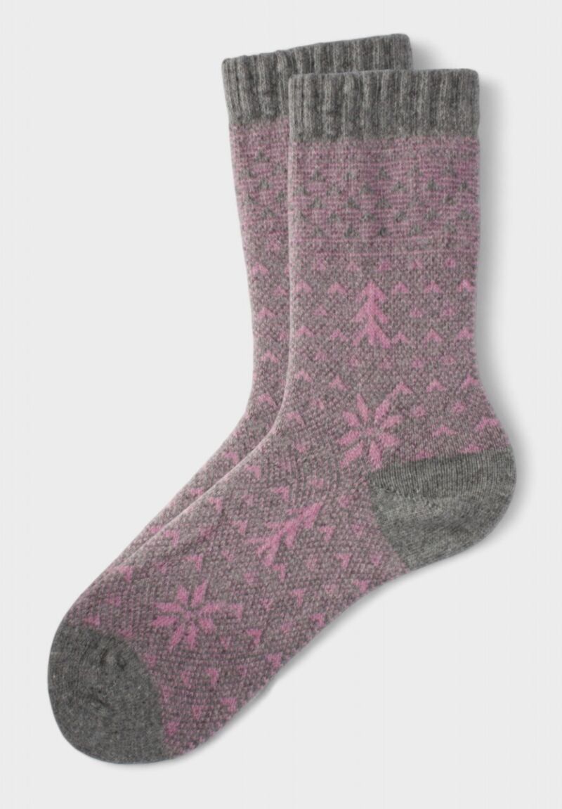 Pro Socks “Pink Frost” Wool Blend – Γυναικεία Μάλλινη Κάλτσα