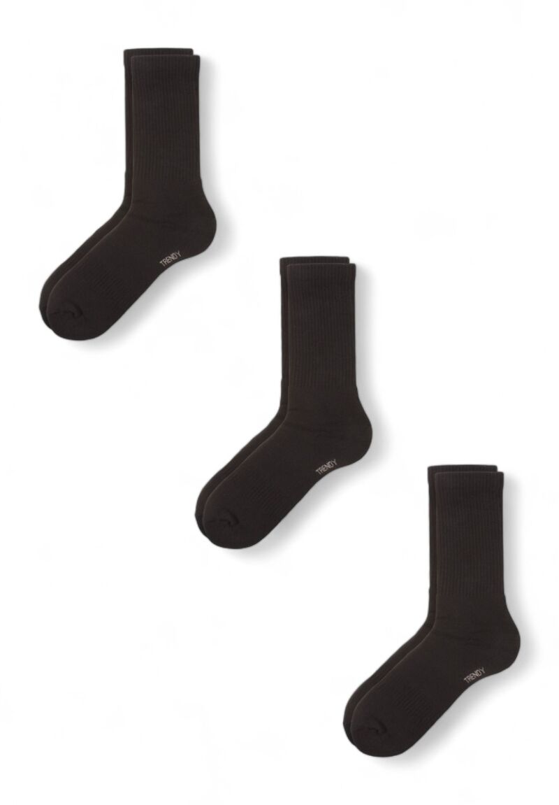 Κάλτσες πετσετέ βαμβακερές Trendy σε οικονομικό πακέτο 3Τεμ.