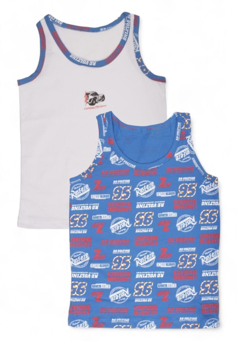 Φανελάκι παιδικό αμάνικο Car Rolypoly 2 Τεμ.