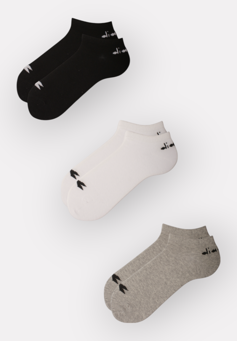 Diadora σοσόνια βαμβακερά Unisex σε οικονομική συσκευασία τριών τεμαχίων