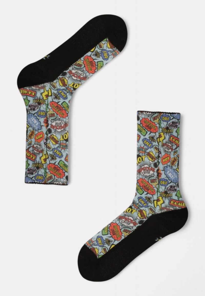 Κάλτσα #doyoudaresocks by Dimi Socks Digital Printed Casual Pop Art II