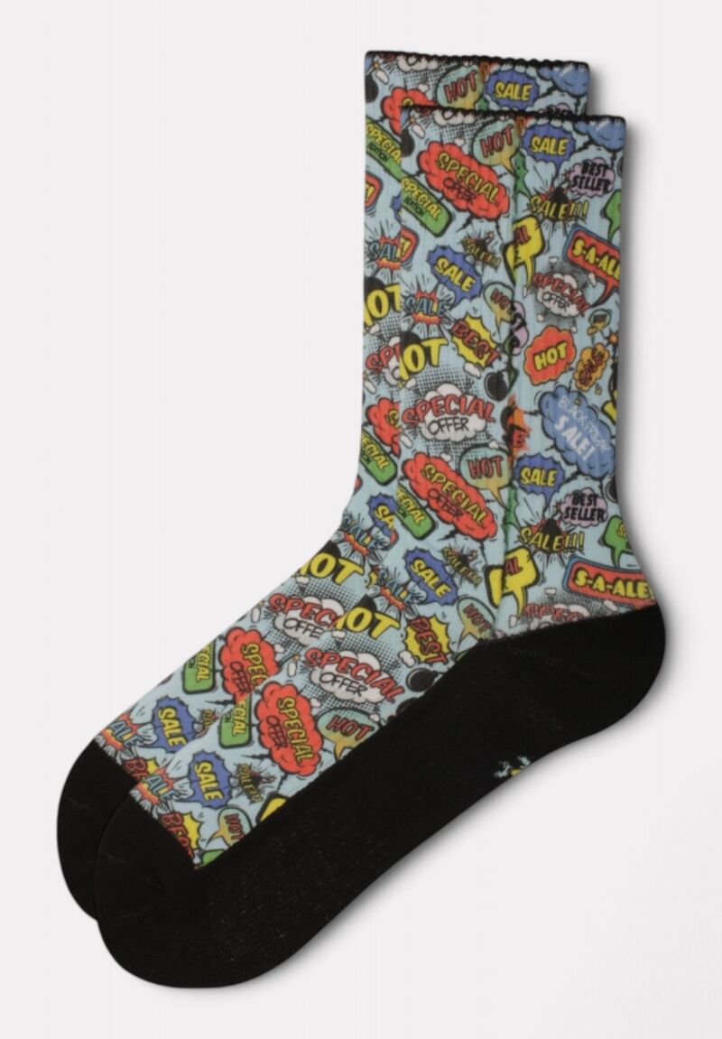 Κάλτσα #doyoudaresocks by Dimi Socks Digital Printed Casual Pop Art II