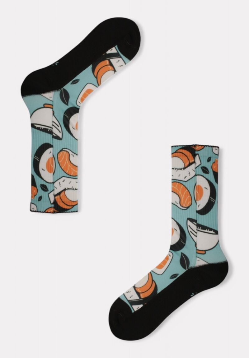 Κάλτσα #doyoudaresocks by Dimi Socks Digital Printed Casual Sushi