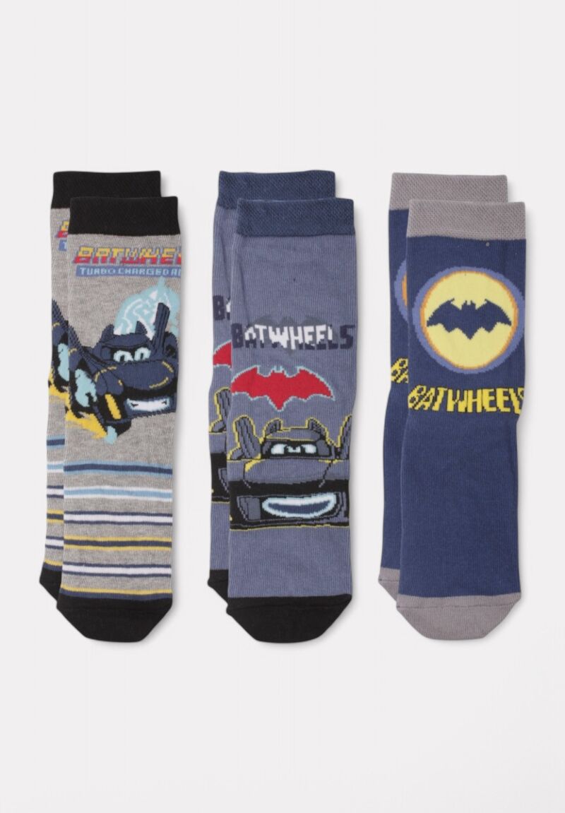 Κάλτσες βαμβακερές Cimpa Batwheels σε οικονομική συσκευασία 3 τεμαχίων