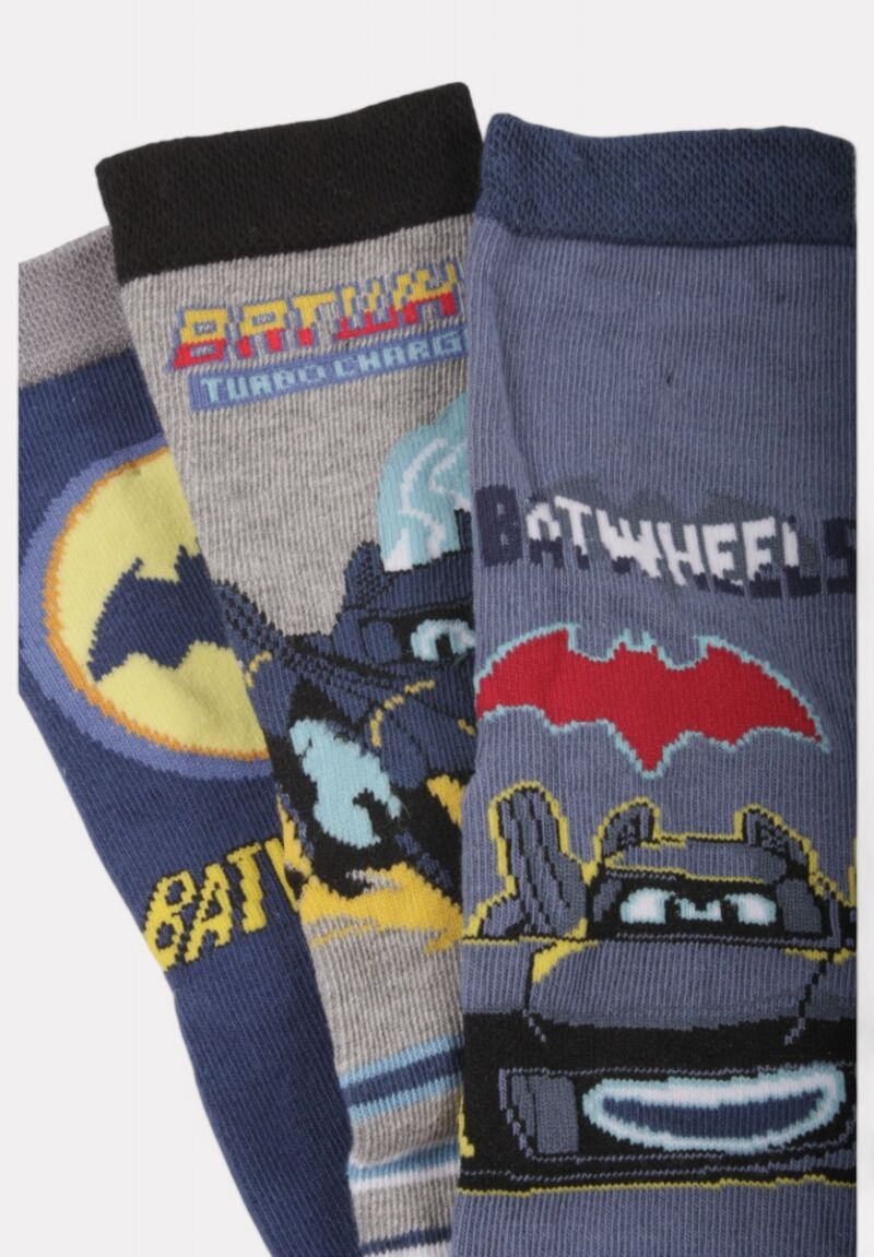 Κάλτσες βαμβακερές Cimpa Batwheels σε οικονομική συσκευασία 3 τεμαχίων