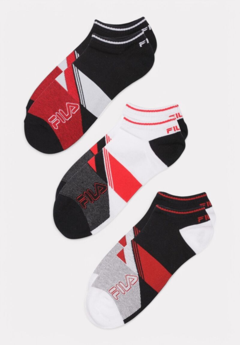 Fila Invisible Socks Socks Multicolor 3 τεμάχια