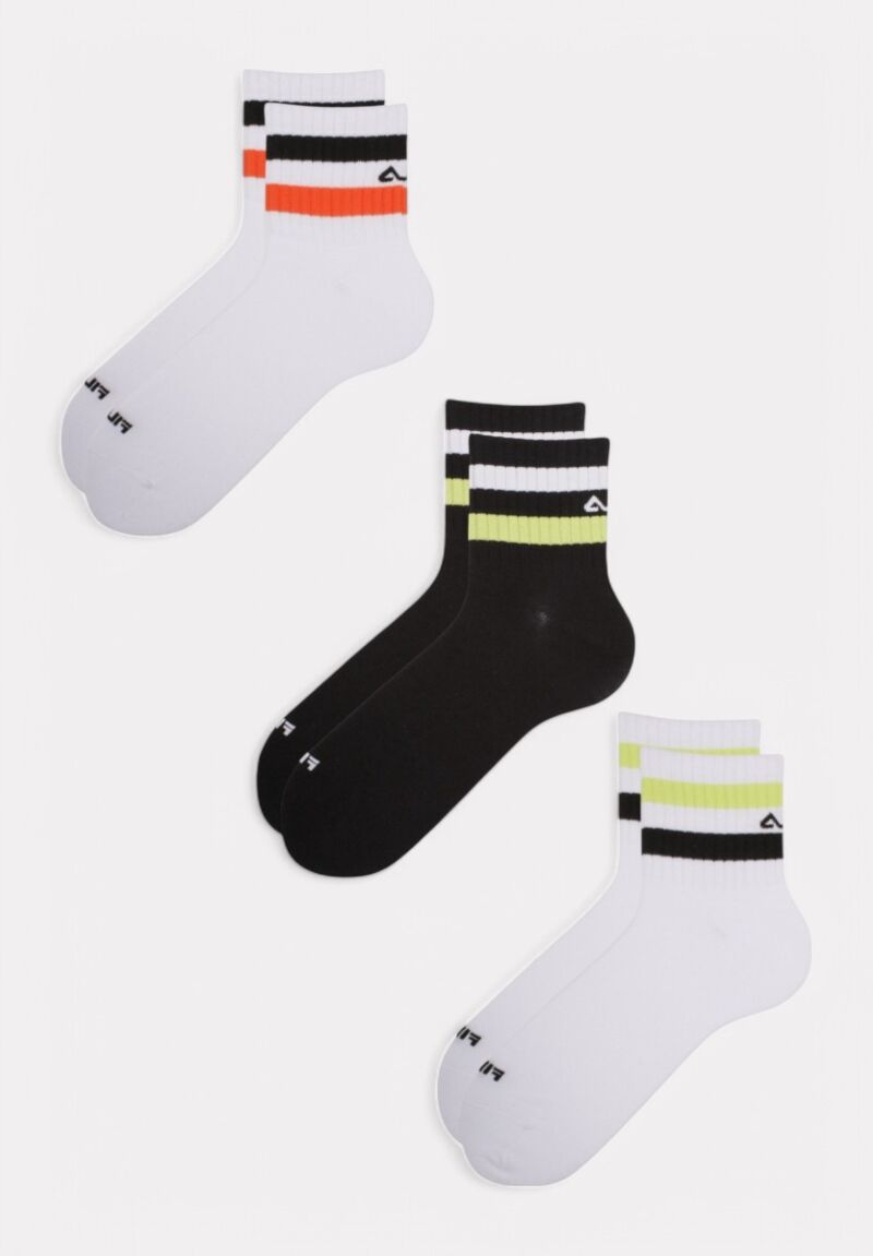  Fila Lifestyle Quarter Socks Fashion White 3 τεμάχια