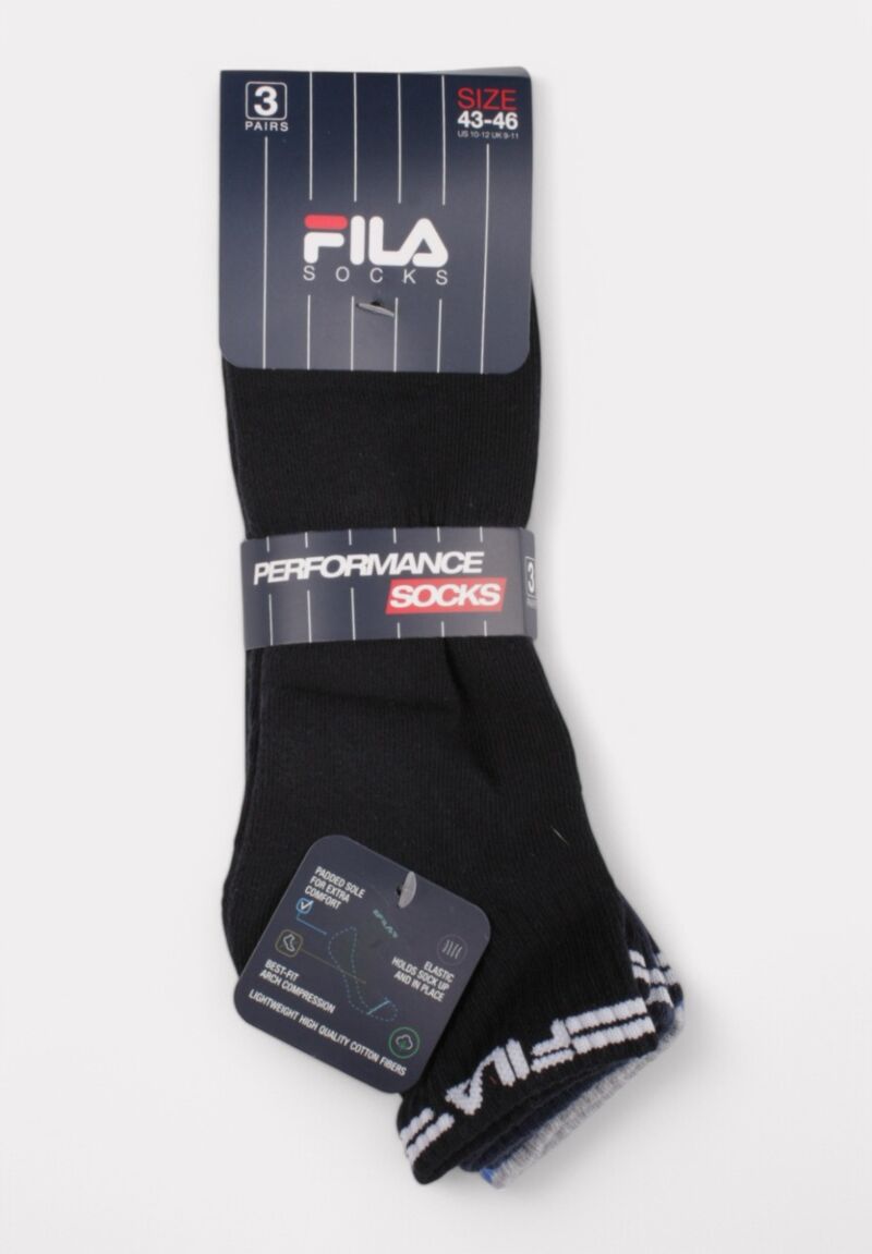 Fila Fitness Quarter Half Terry Socks Color Sport