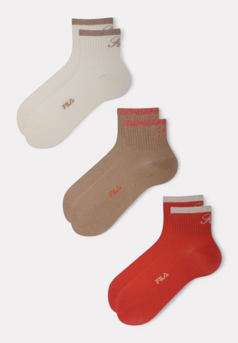Fila Quarter Socks F6788 Sunset - 3 τεμάχια