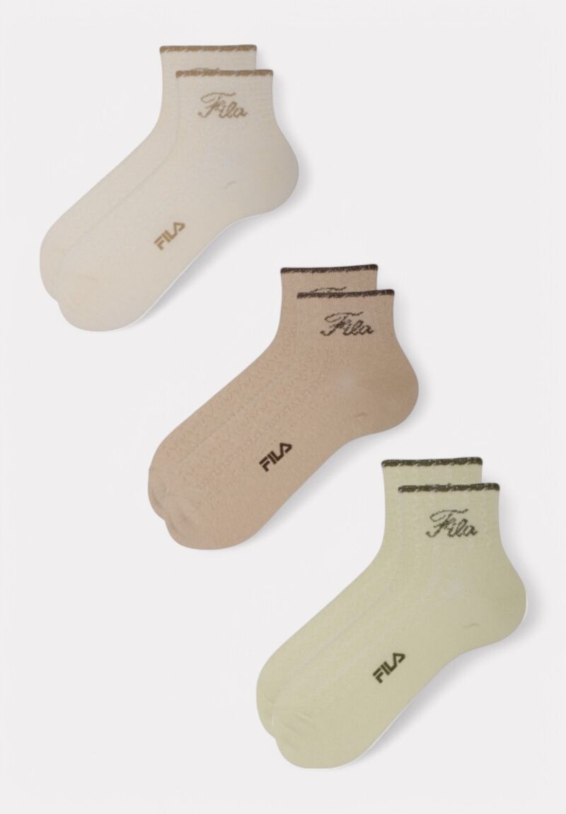Fila Quarter Socks F6787 Beach - 3 τεμάχια