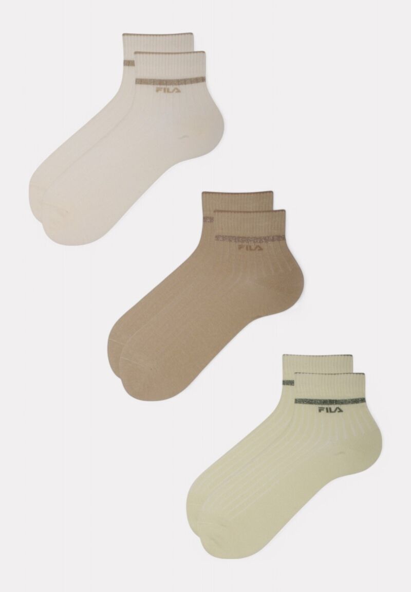 Fila Quarter Socks F6797 Beach - 3 τεμάχια