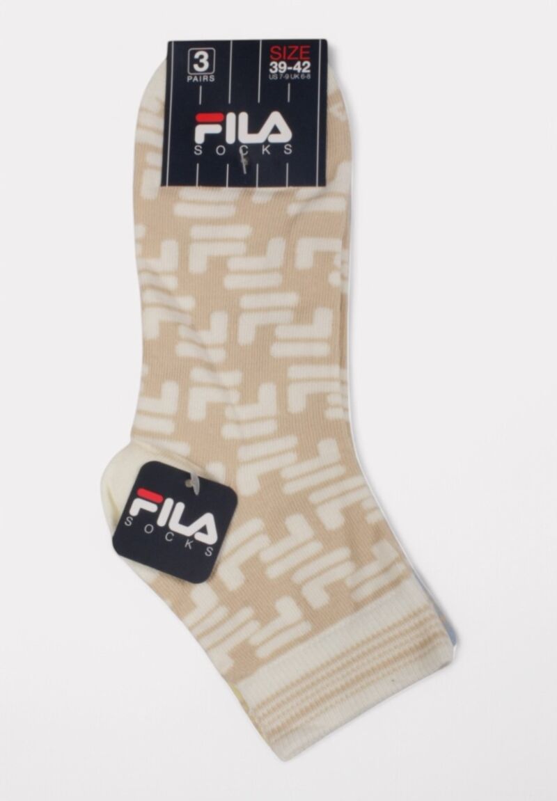Fila Quarter Socks F3613 Summer - 3 τεμάχια