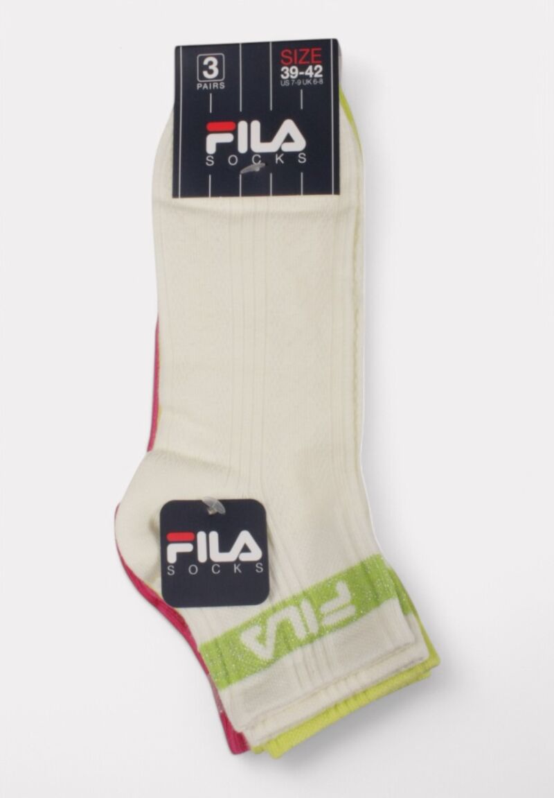 Fila Quarter Socks F6798 Acid - 3 τεμάχια