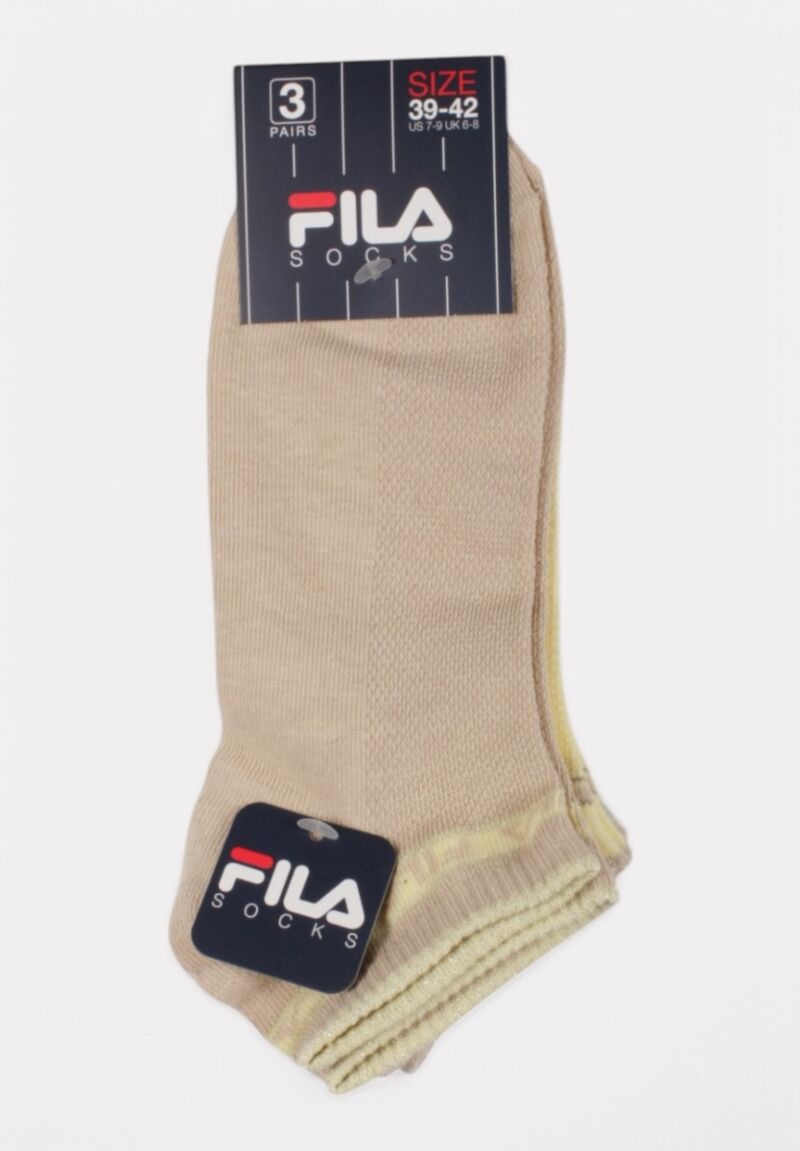 Fila Pastel Κάλτσες Μπεζ Κίτρινο Πράσινο | Σετ 3 Ζευγάρια