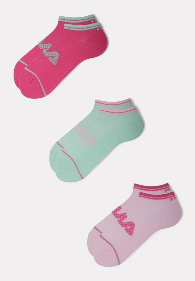 Παιδικές κάλτσες FILA 3 τεμαχίων με σχέδιο Fila σε παστέλ χρώματα