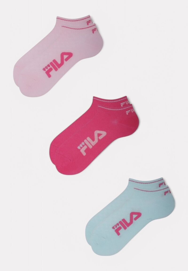Fila F1430 Παιδικές Κάλτσες 3 Ζευγάρια Ροζ - Παστέλ |