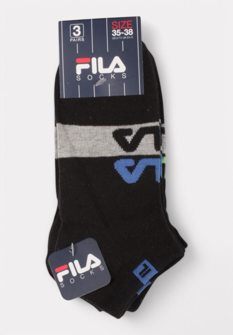 Παιδικές Κάλτσες FILA (Σετ 3 Ζευγάρια) – Logo Style