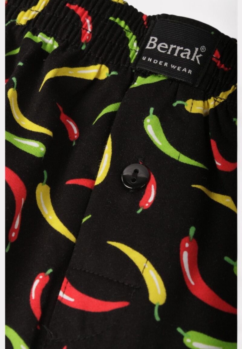 Ανδρικό Μποξεράκι Berrak με Κουμπί – Σχέδιο Πιπεριές